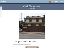 Tablet Screenshot of bueltchiropractic.com